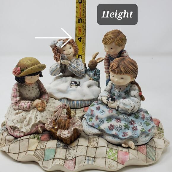 Lang & Wise Special Friend Circa 1999 Picnic With Molly First Edition Figurine - Picture 8 of 9